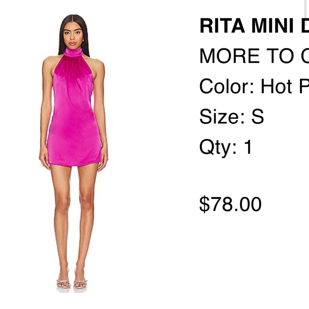 Pink mini dress from revolve!